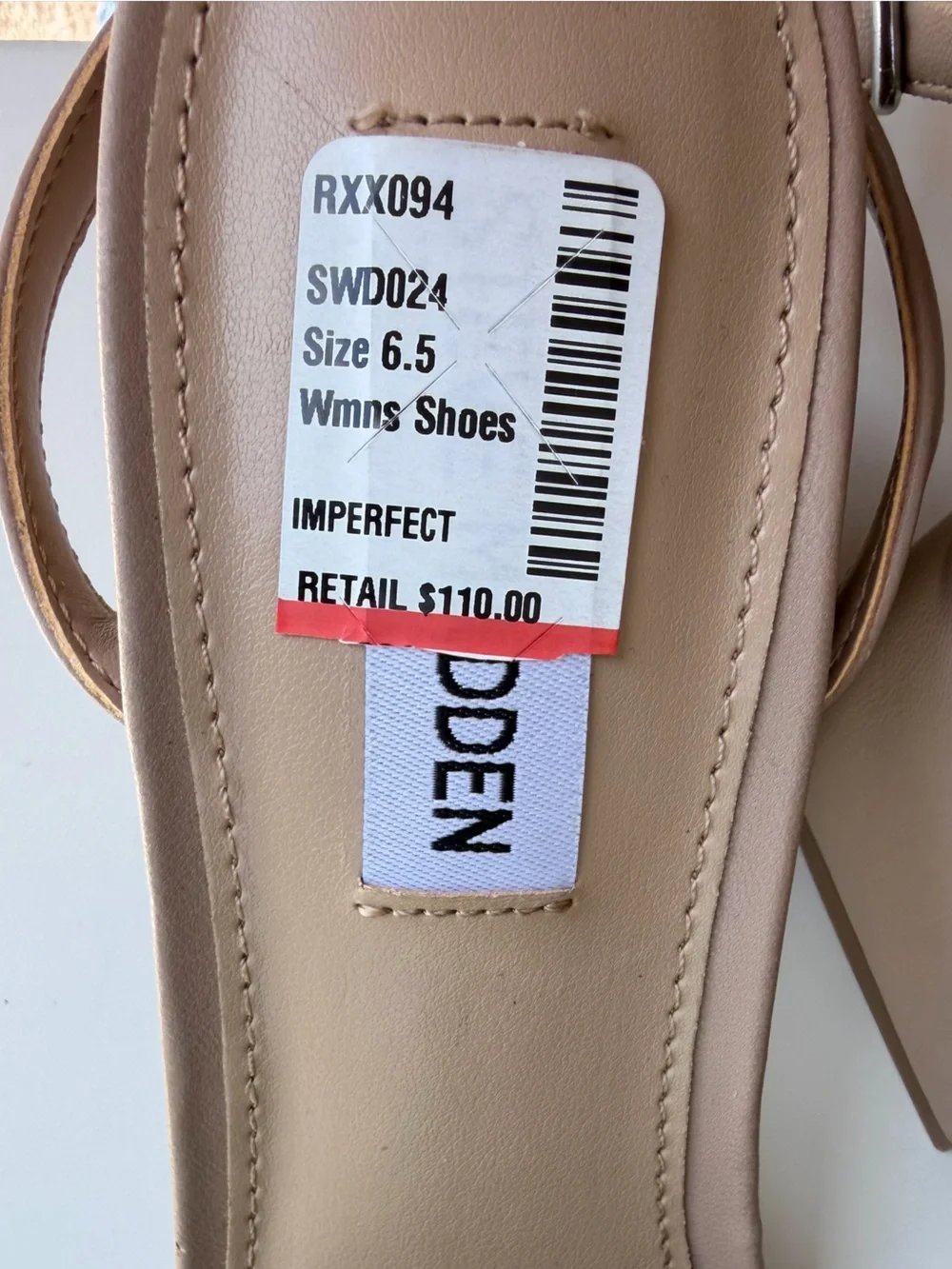 🆕🌺SteveMadden Floral Block Heel Sandals Nude Taupe 3D Flower Dress Heels Size6.5 - Picture 14 of 17